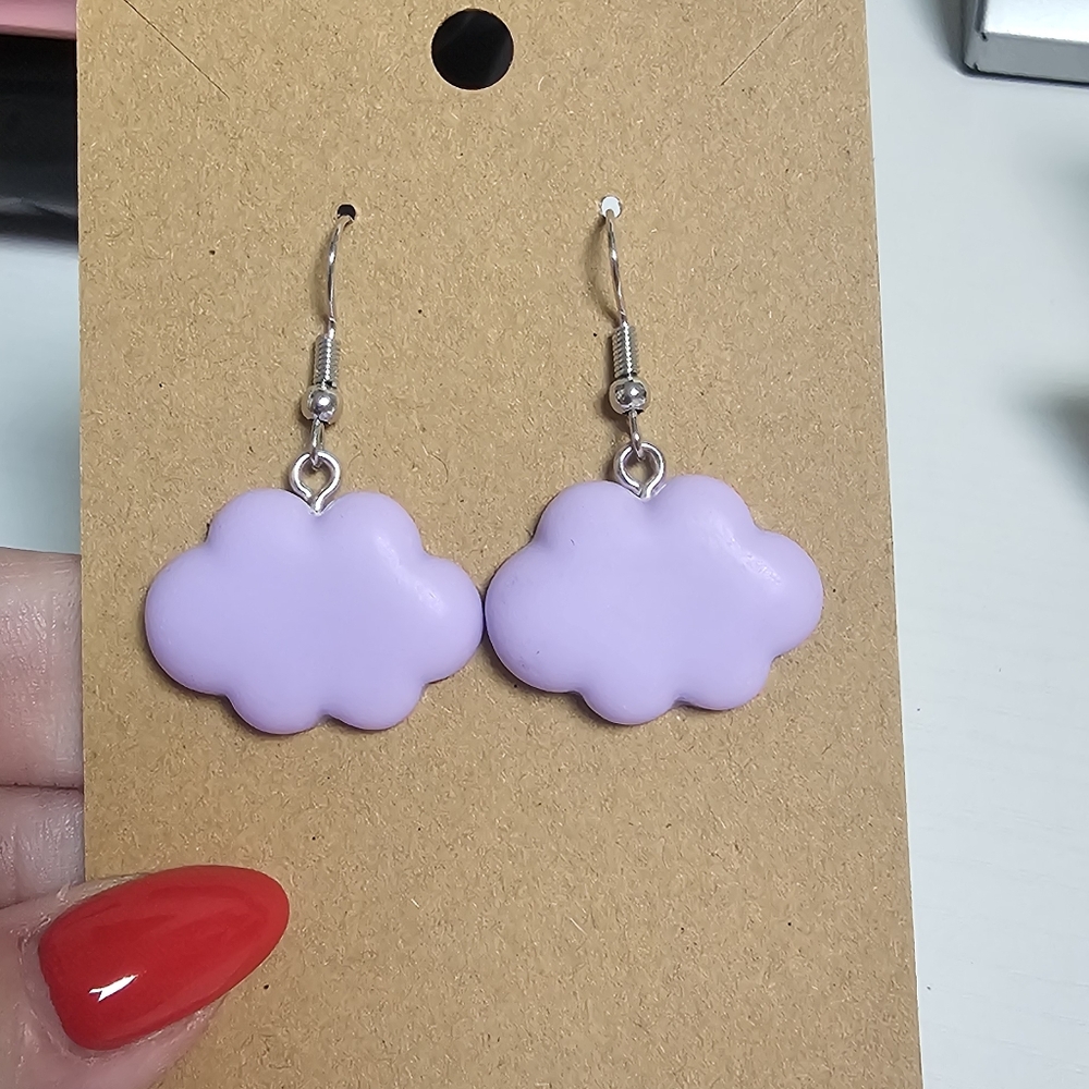 Purple Cloud Earrings New